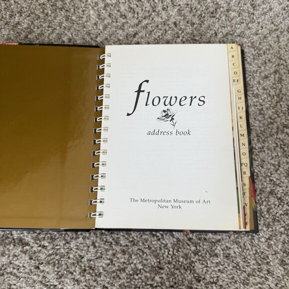 Vintage Address Book Flowers Metropolitan Museum of Art MOMA 1993 Unused - Picture 2 of 4